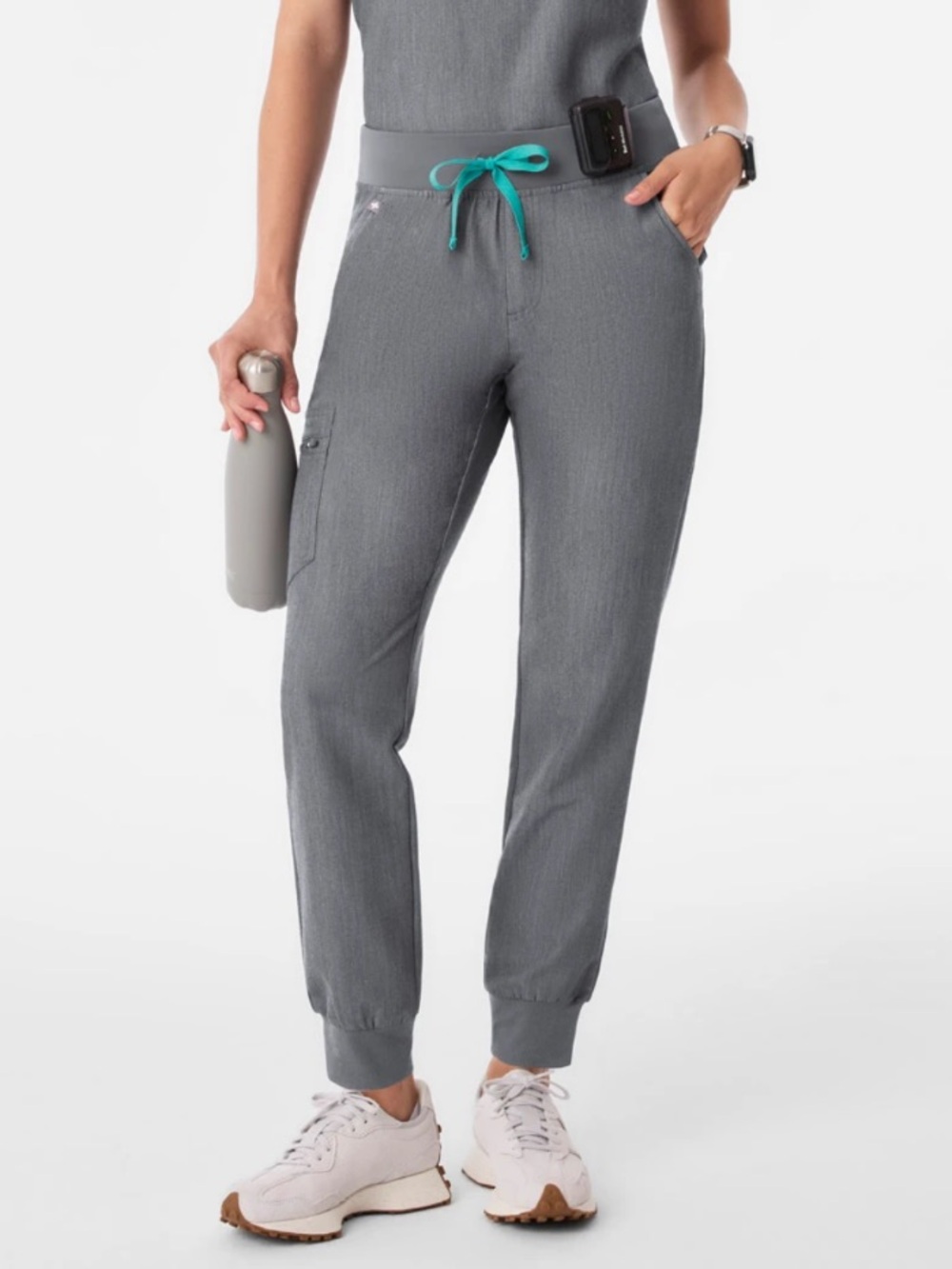 *FIGS WOMEN ZAMORA JOGGER SCRUB PANTS, SIZE XS/P, GRAPHITE